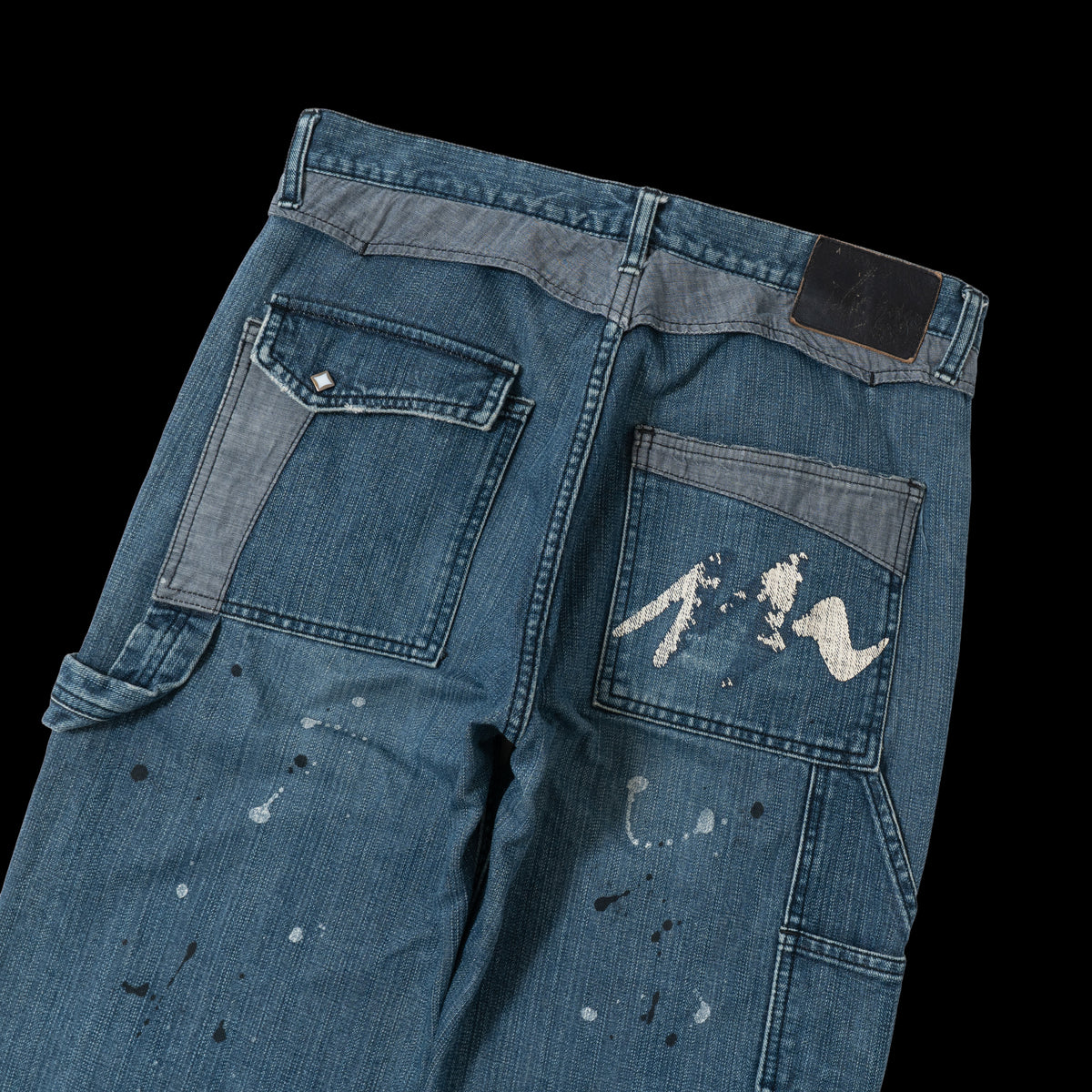 00s montage Docking Painted Jeans