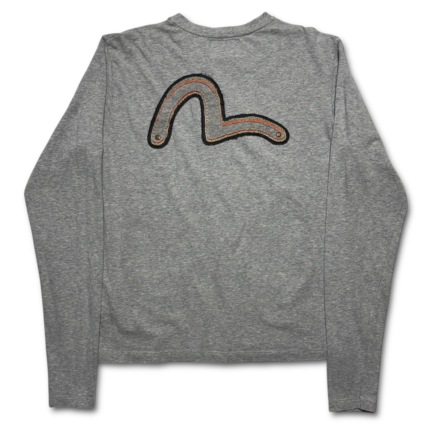 00s Evisu Logo Long sleeve grey