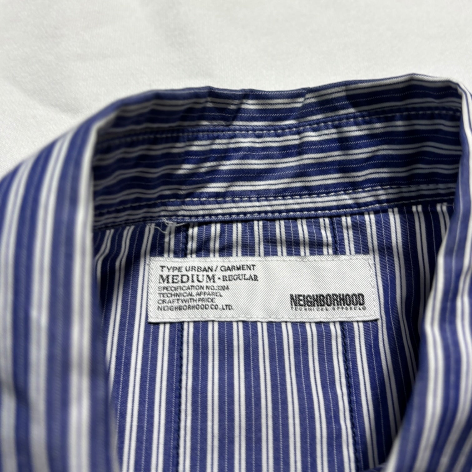 00s NEIGHBORHOOD technical stripe shirts