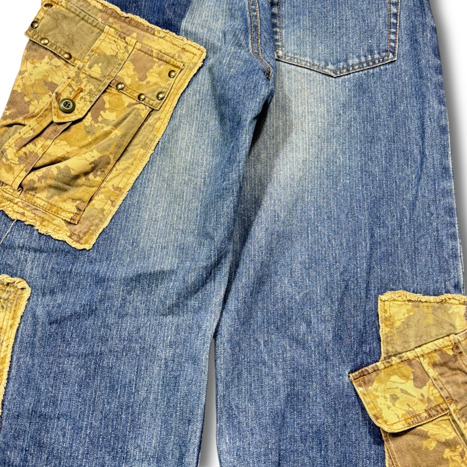 PPFM 00s Docking Camo Cargo Denim