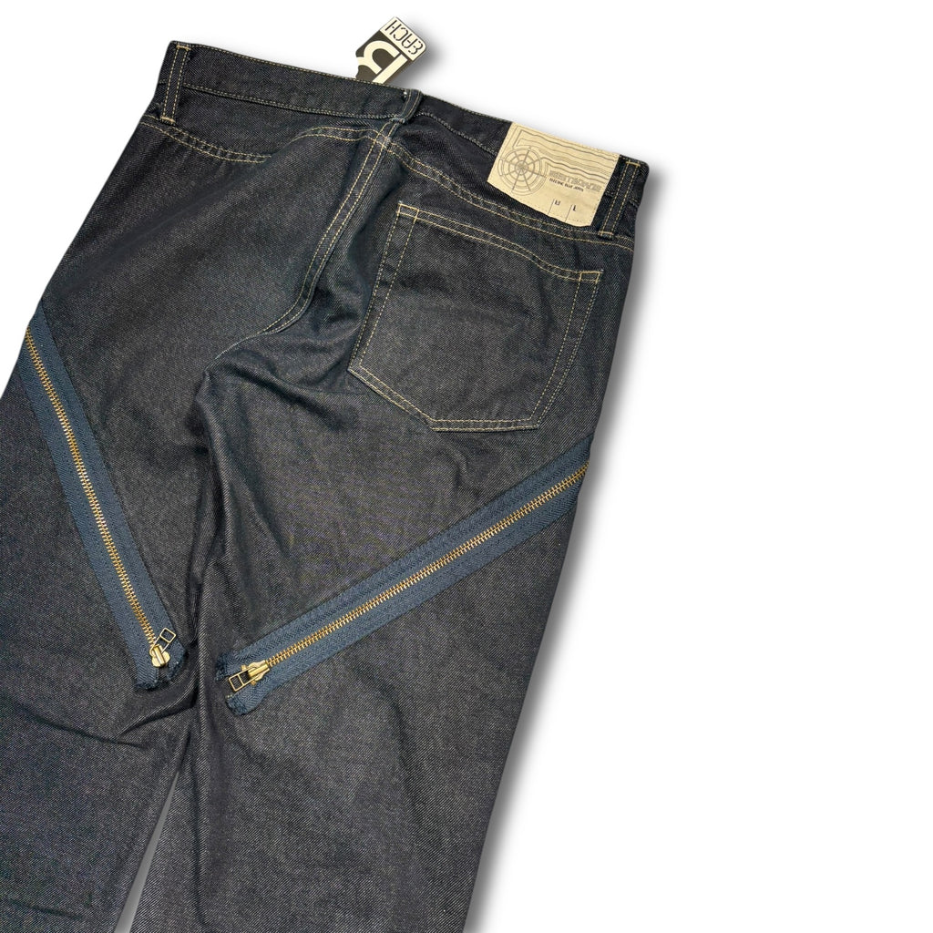 WASTBONE 00s Double Zip Denim cargo