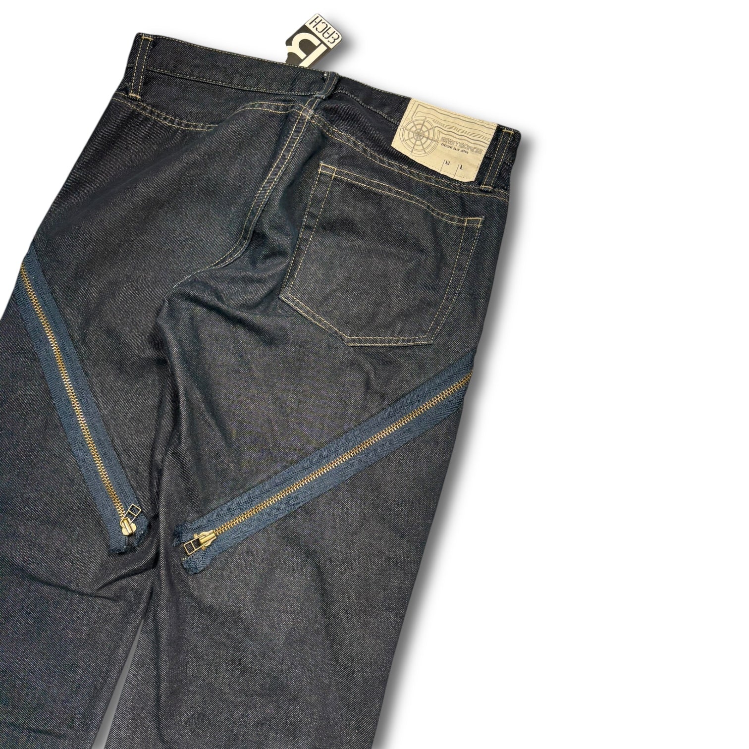 WASTBONE 00s Double Zip Denim cargo