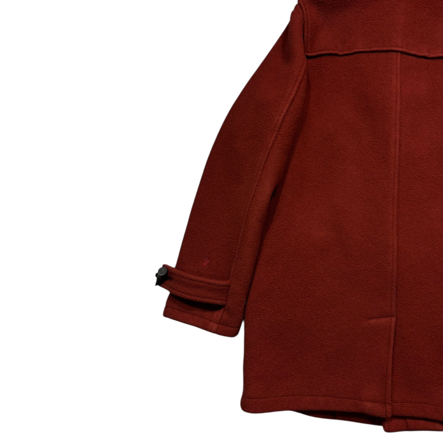 Swagger Red Hooded long duffle coat