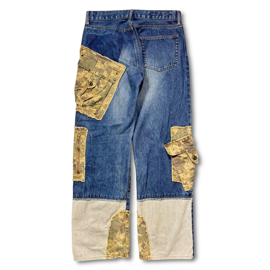PPFM 00s Docking Camo Cargo Denim