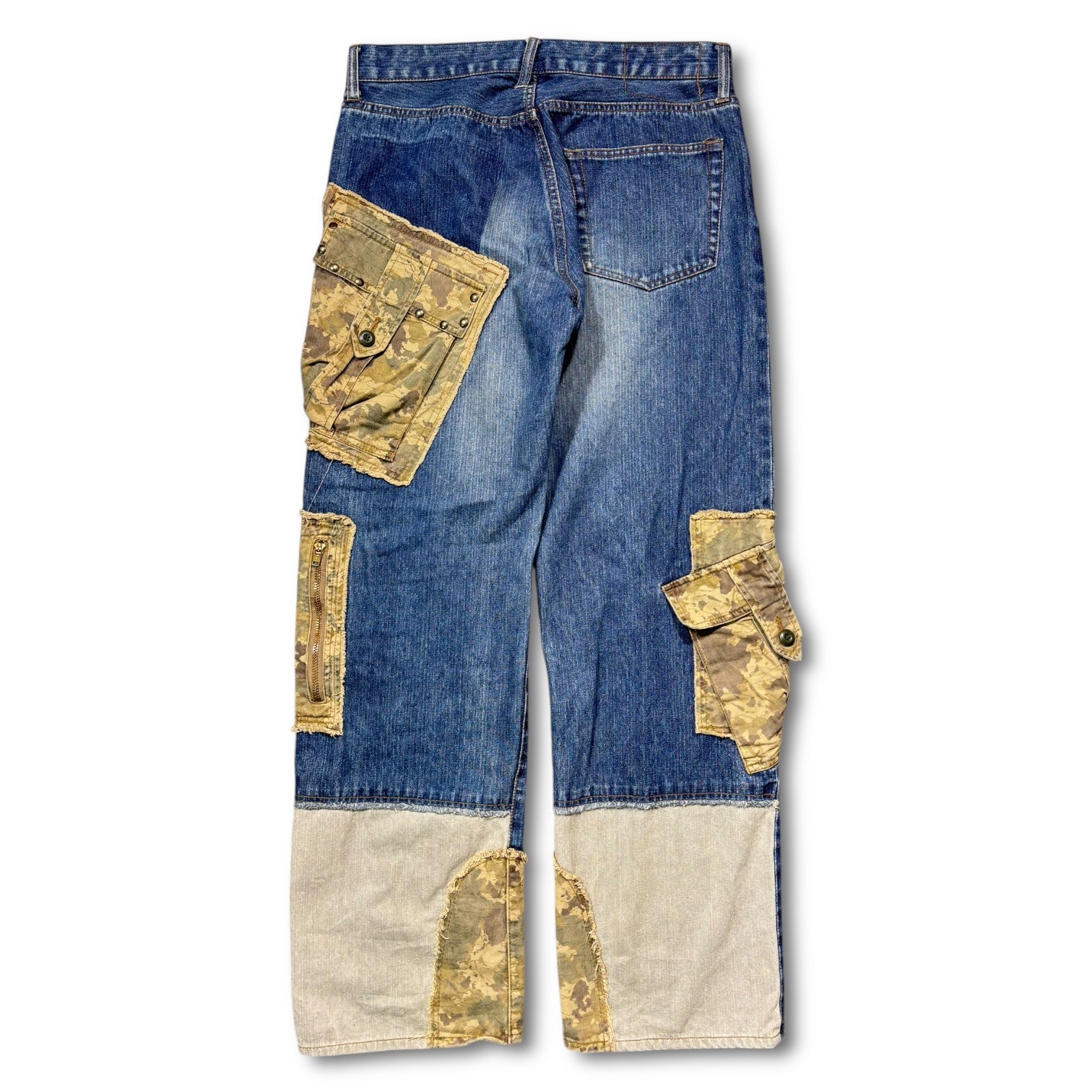 PPFM 00s Docking Camo Cargo Denim