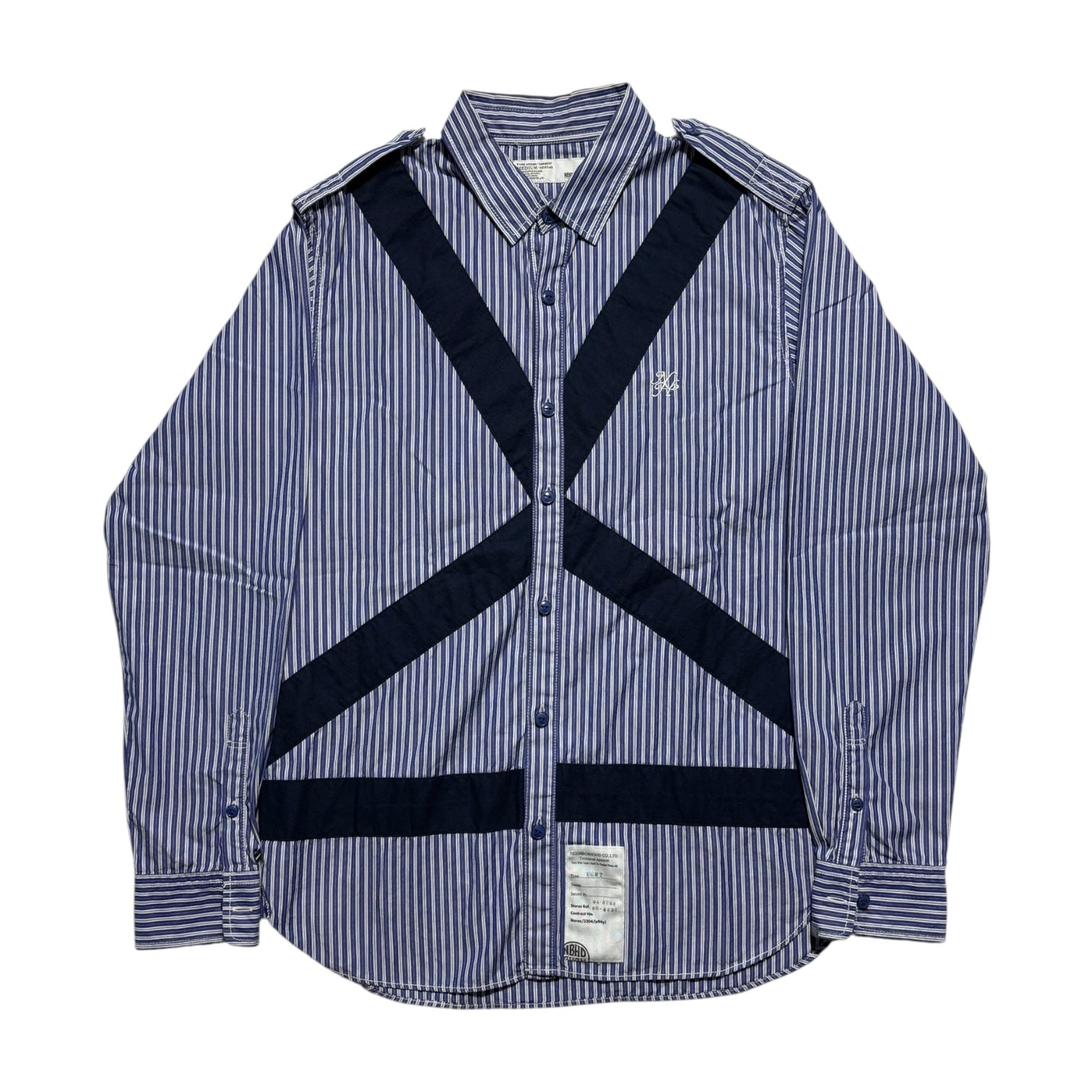 00s NEIGHBORHOOD technical stripe shirts
