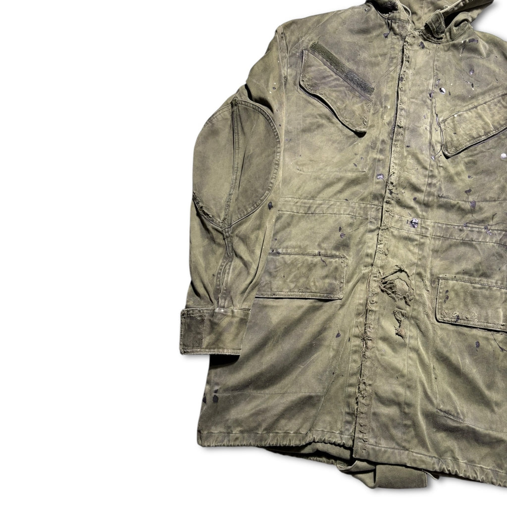 [13each remake]Vintage Military Heavey Coat Damaged