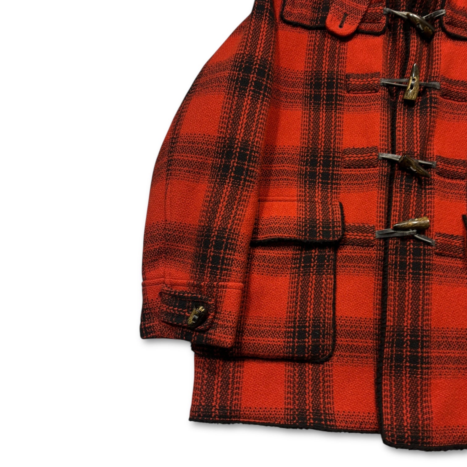 00s Complete Finess Hooded Plaid Coat