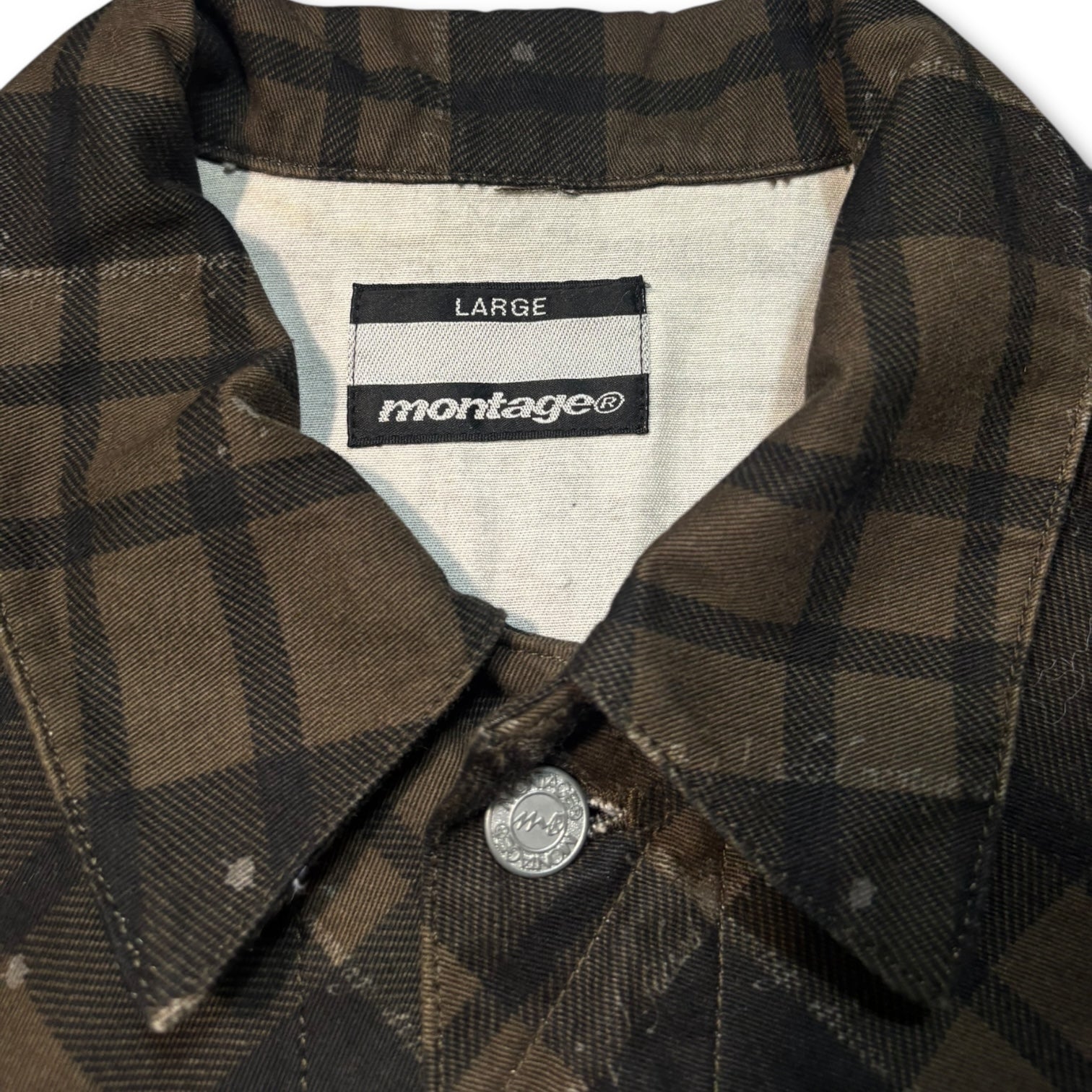00s Montage Plaid Shirts Jacket