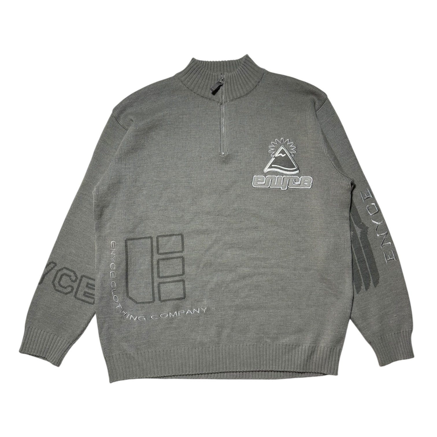 Enyce Grey Knit Embroided L