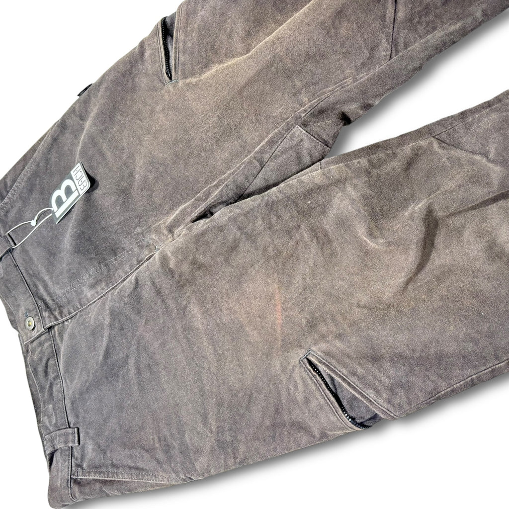 MEGATIVE 00s velours parachute pants brown