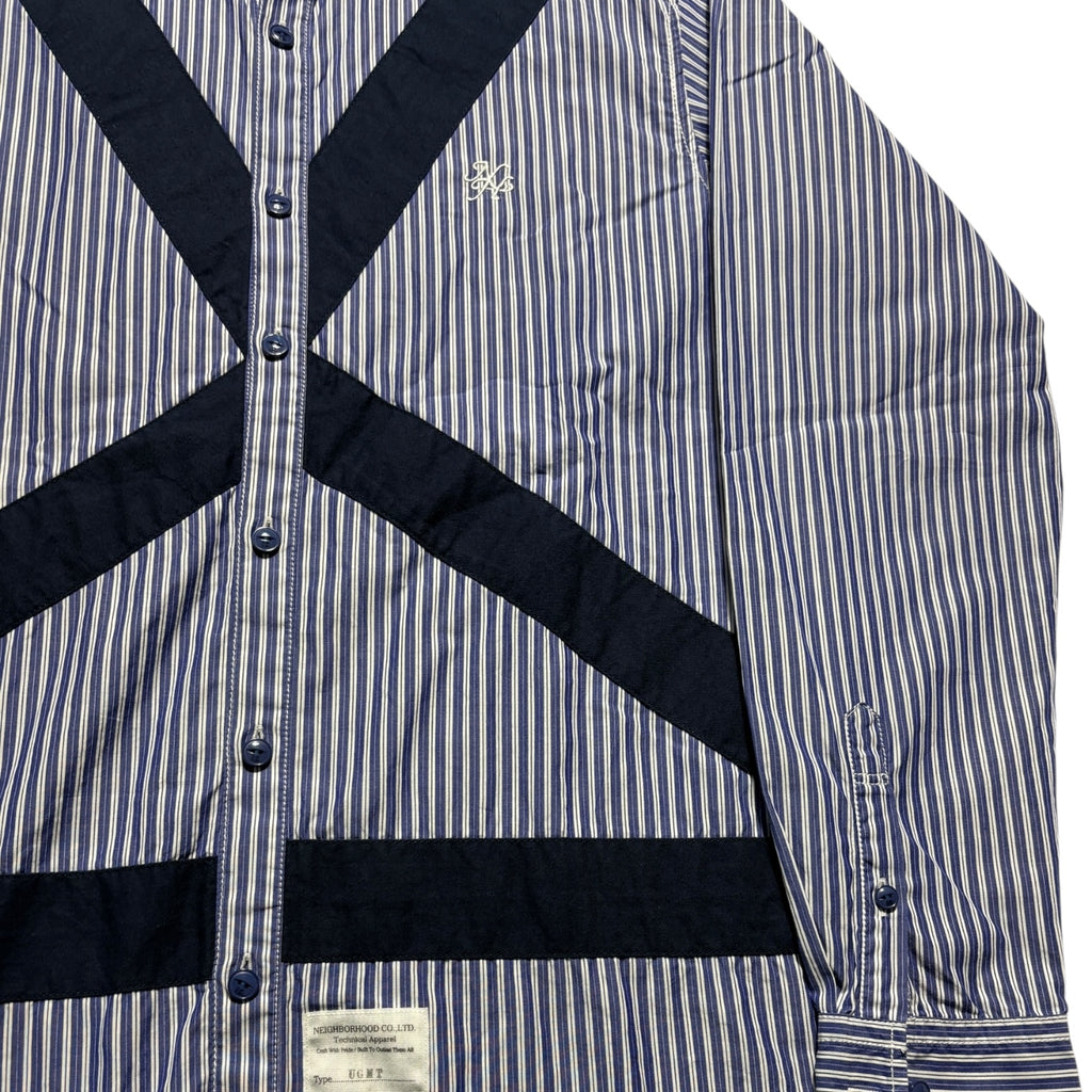 00s NEIGHBORHOOD technical stripe shirts