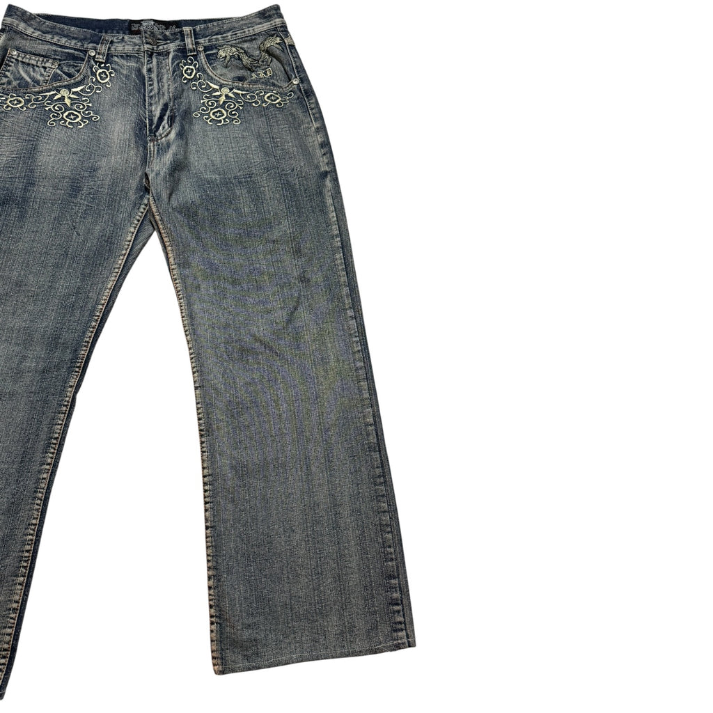 AKADEMIKS Embroid Buggy Denim