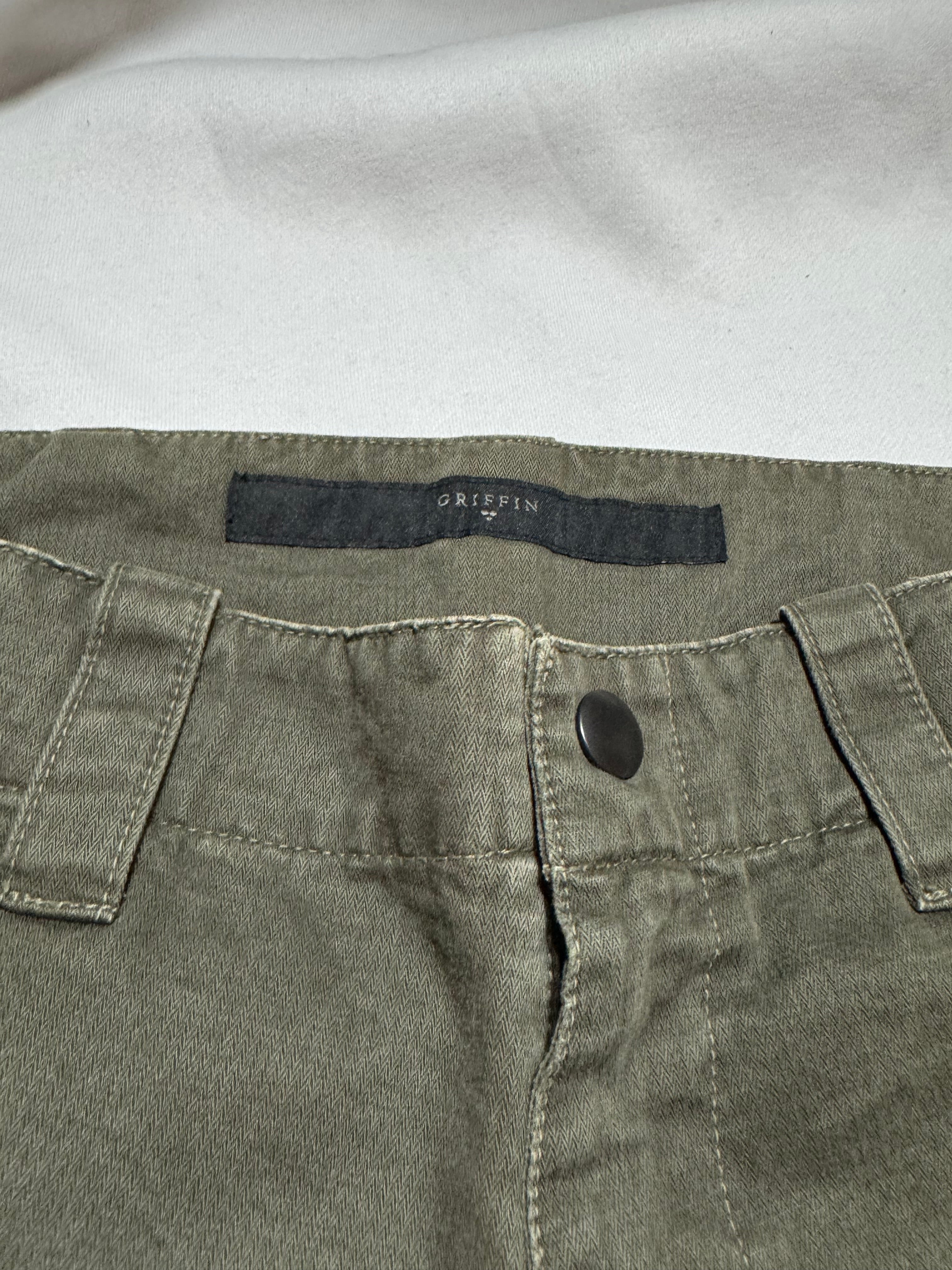 GRIFFIN Cargo Parachute Pants Khaki