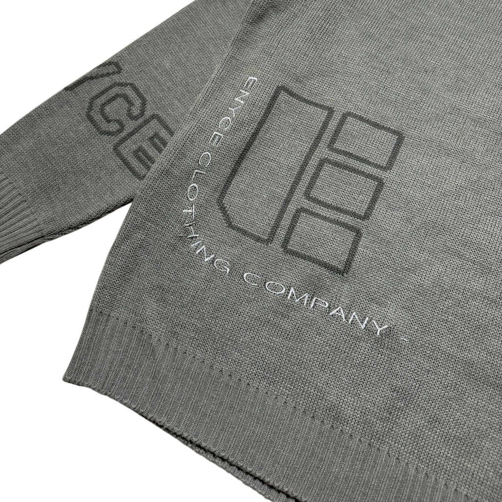 Enyce Grey Knit Embroided L