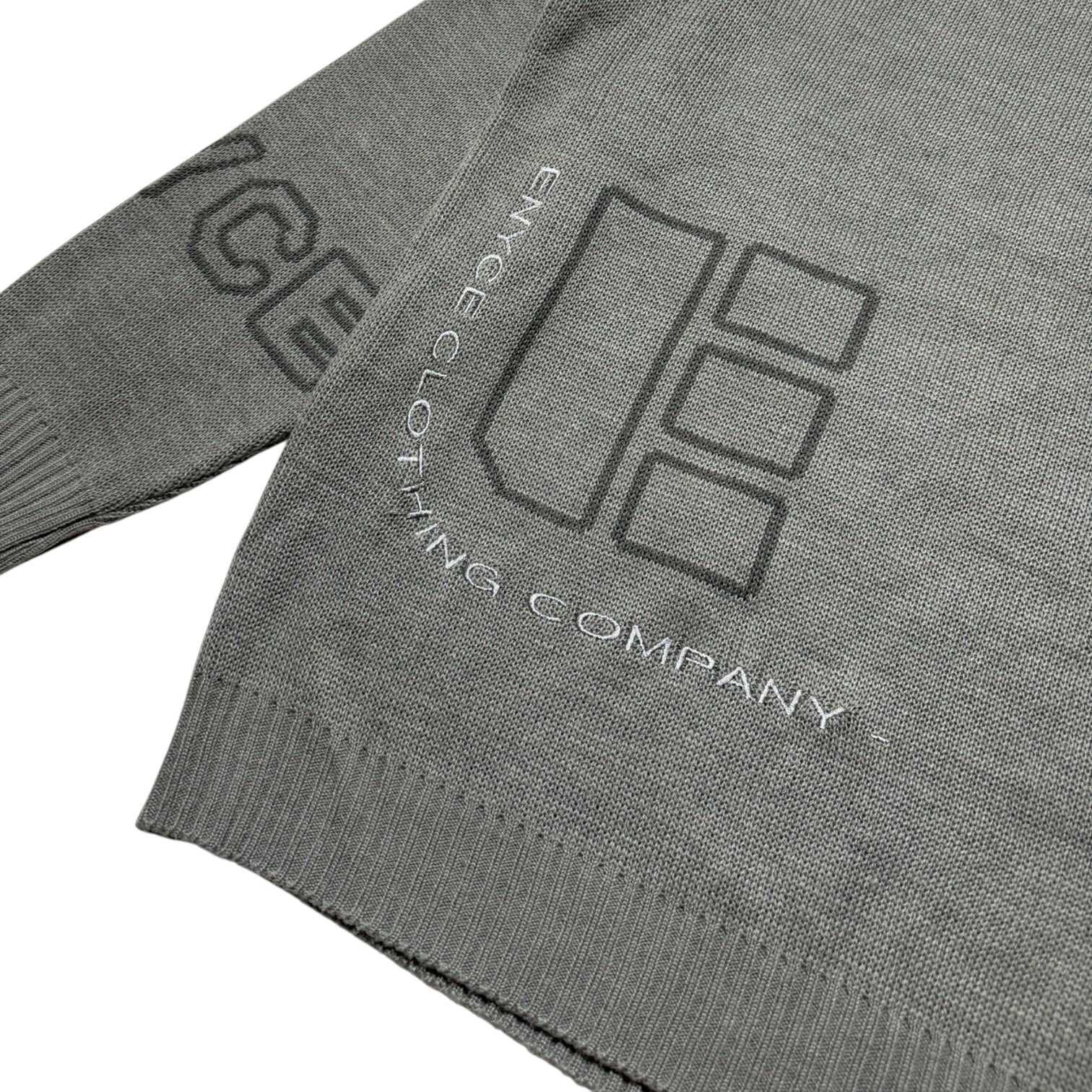 Enyce Grey Knit Embroided L