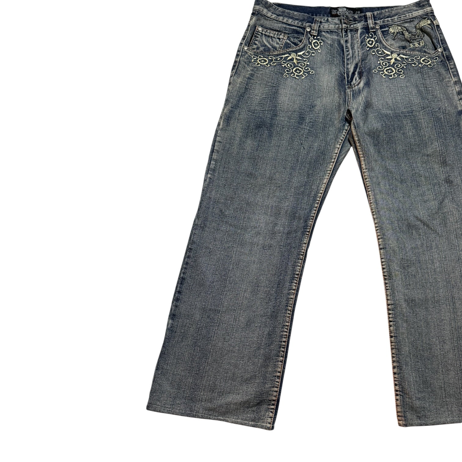 AKADEMIKS Embroid Buggy Denim