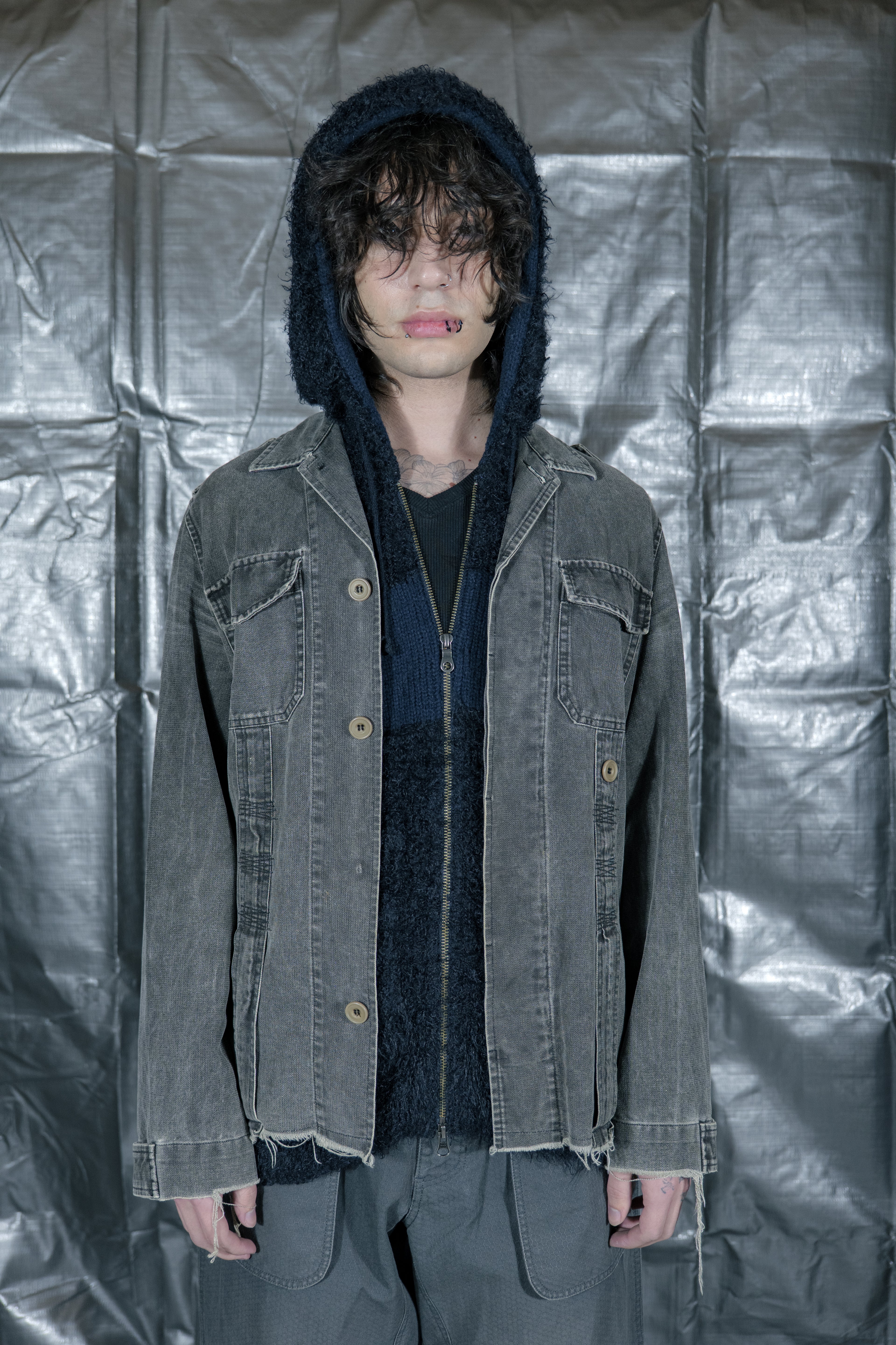 00s GRIFFIN Blade Cut Denim Jacket