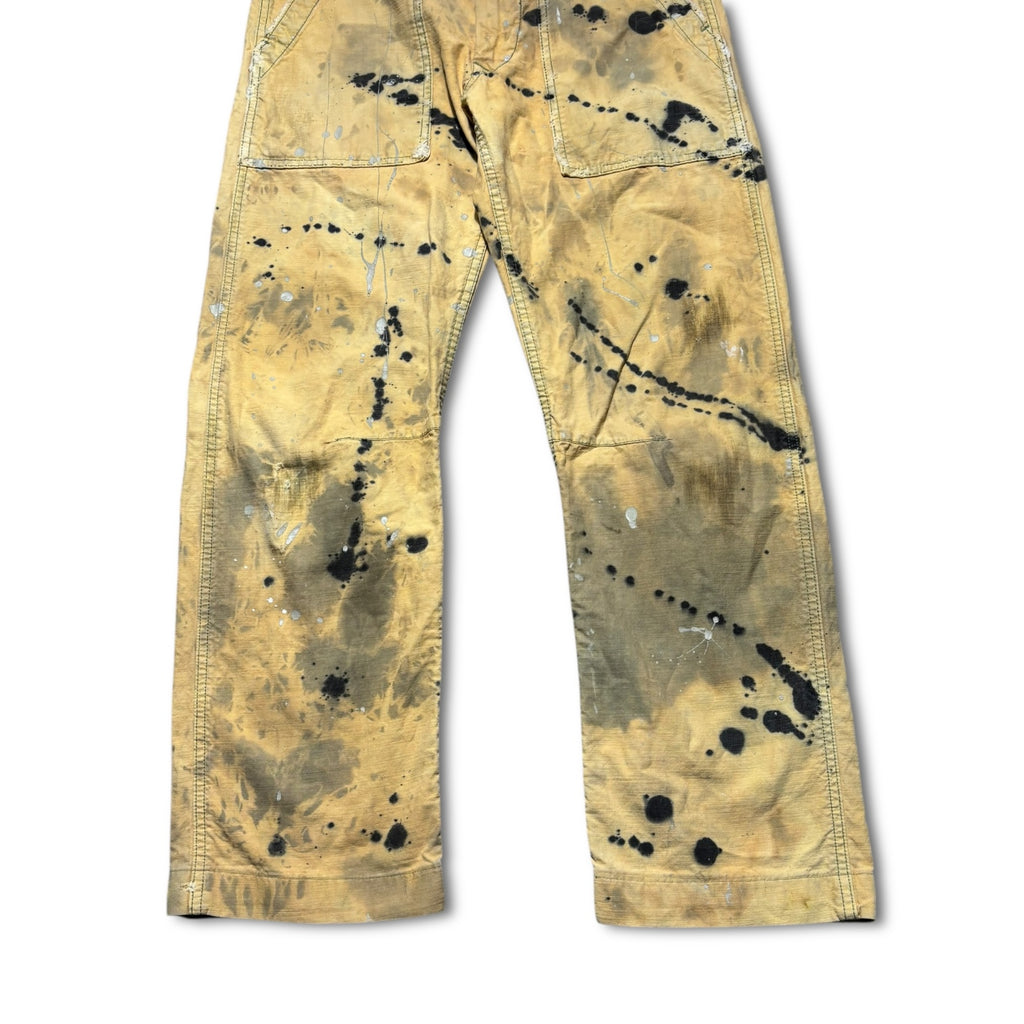 [13each remake] 00s Blue Way Bleached Paint Pants
