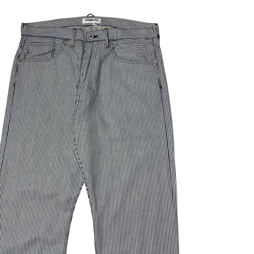 00s Bape STA  stripe Denim pants