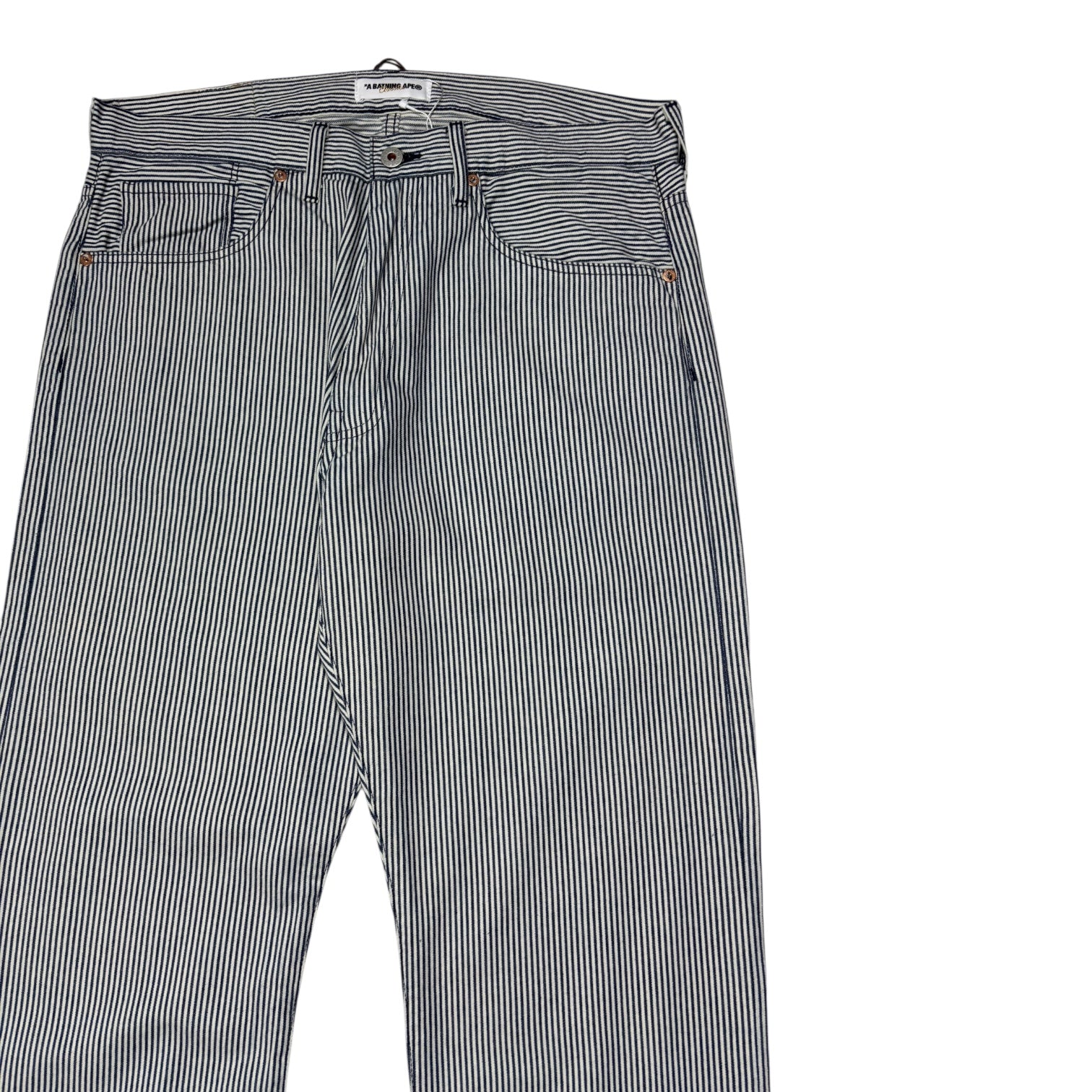 00s Bape STA  stripe Denim pants