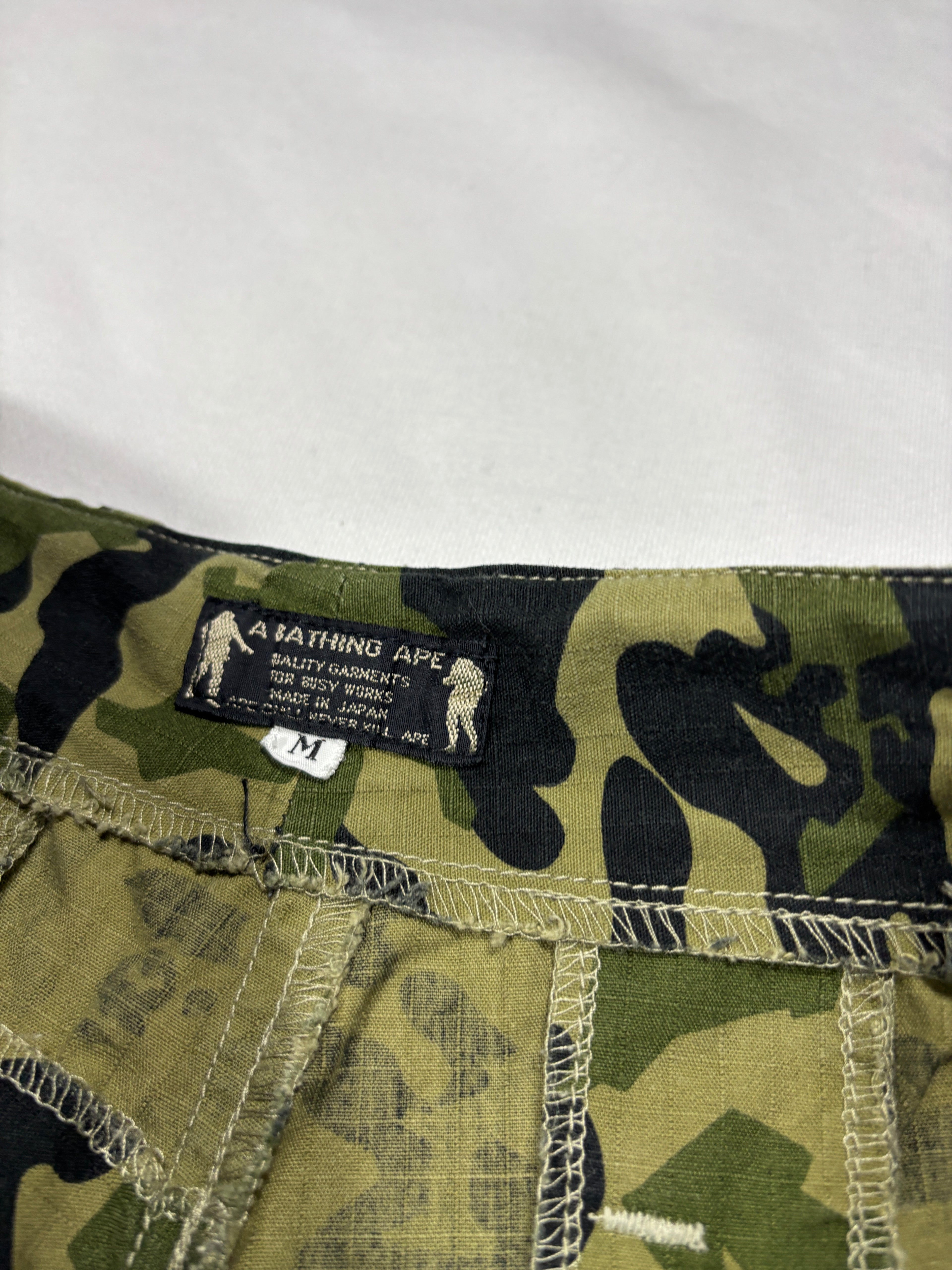 00s Bape head camo cargo
