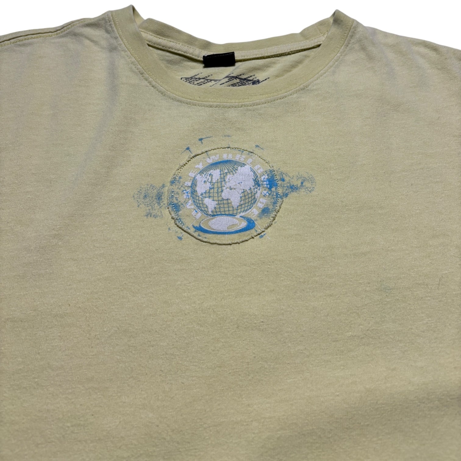 00s Oakley earth logo Tee Yellow