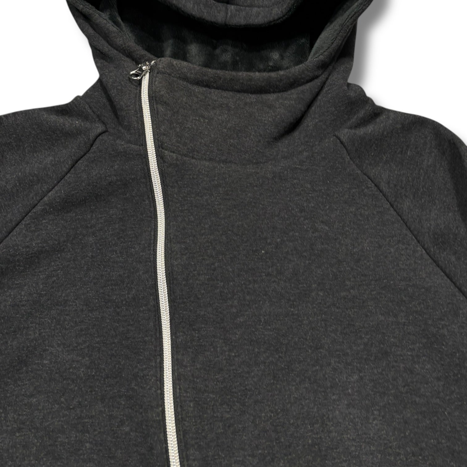 Calvin Klien 00s asymmetry zip hoodie