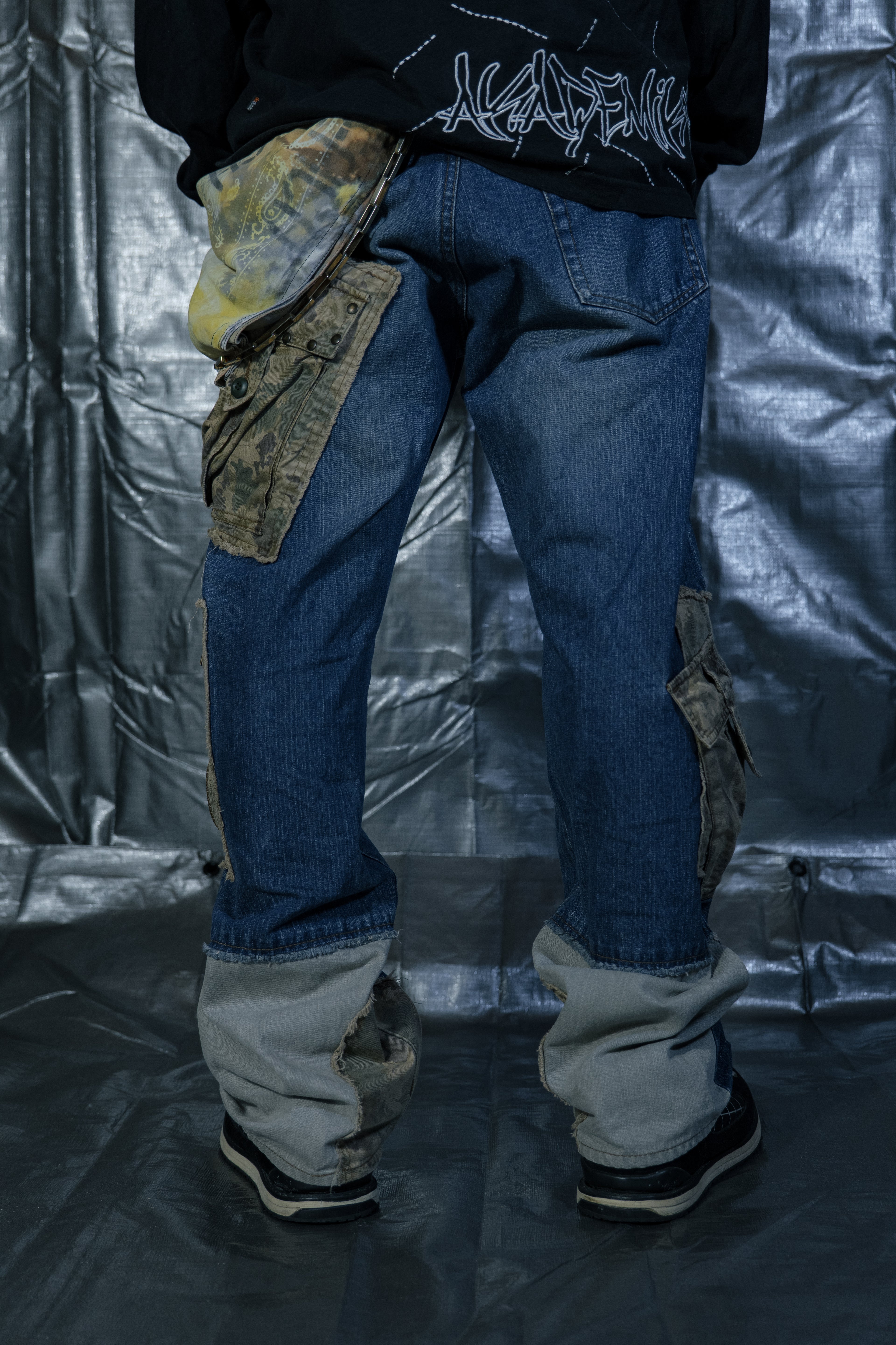 PPFM 00s Docking Camo Cargo Denim