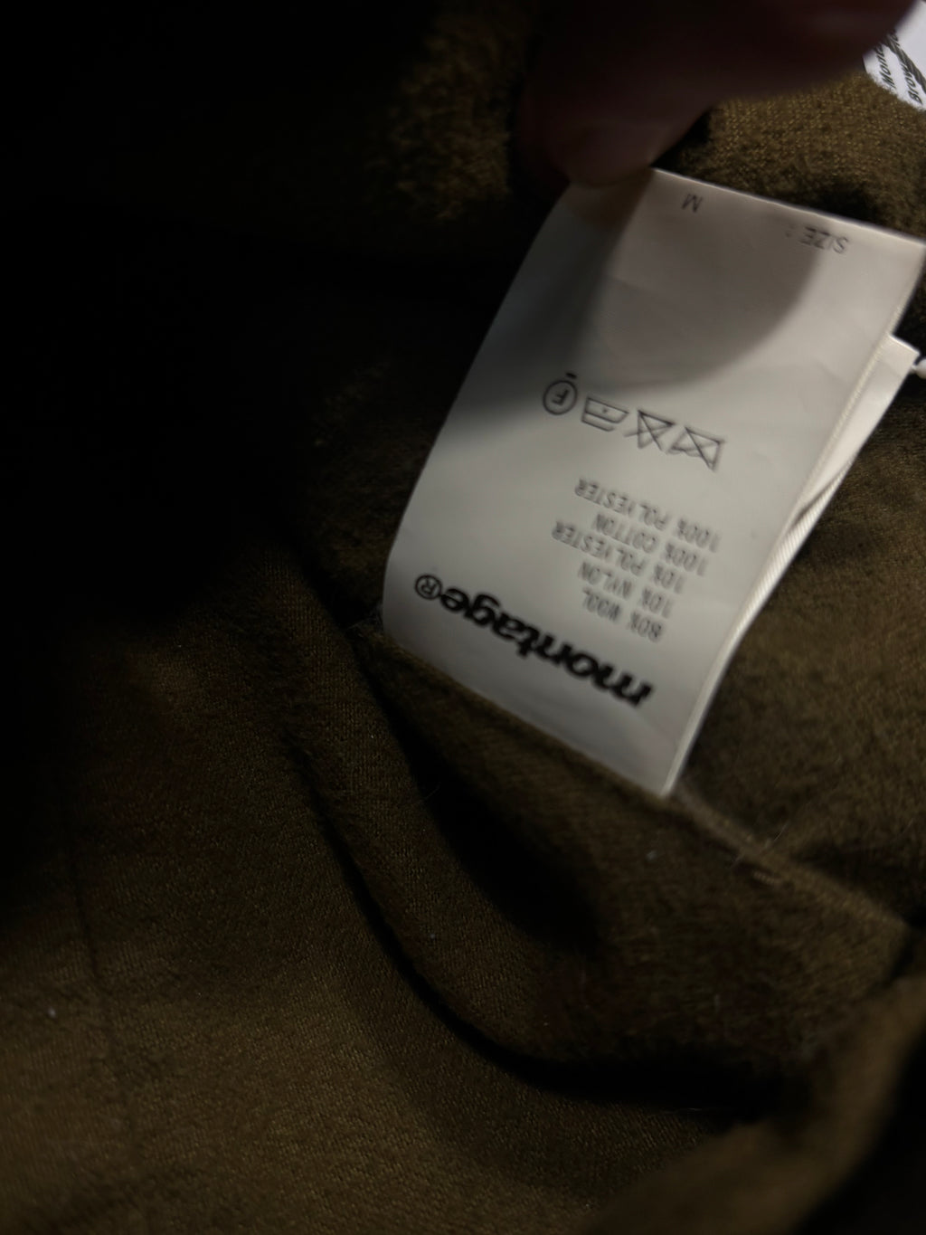 00s Montage Plaid Hooded duffle coat