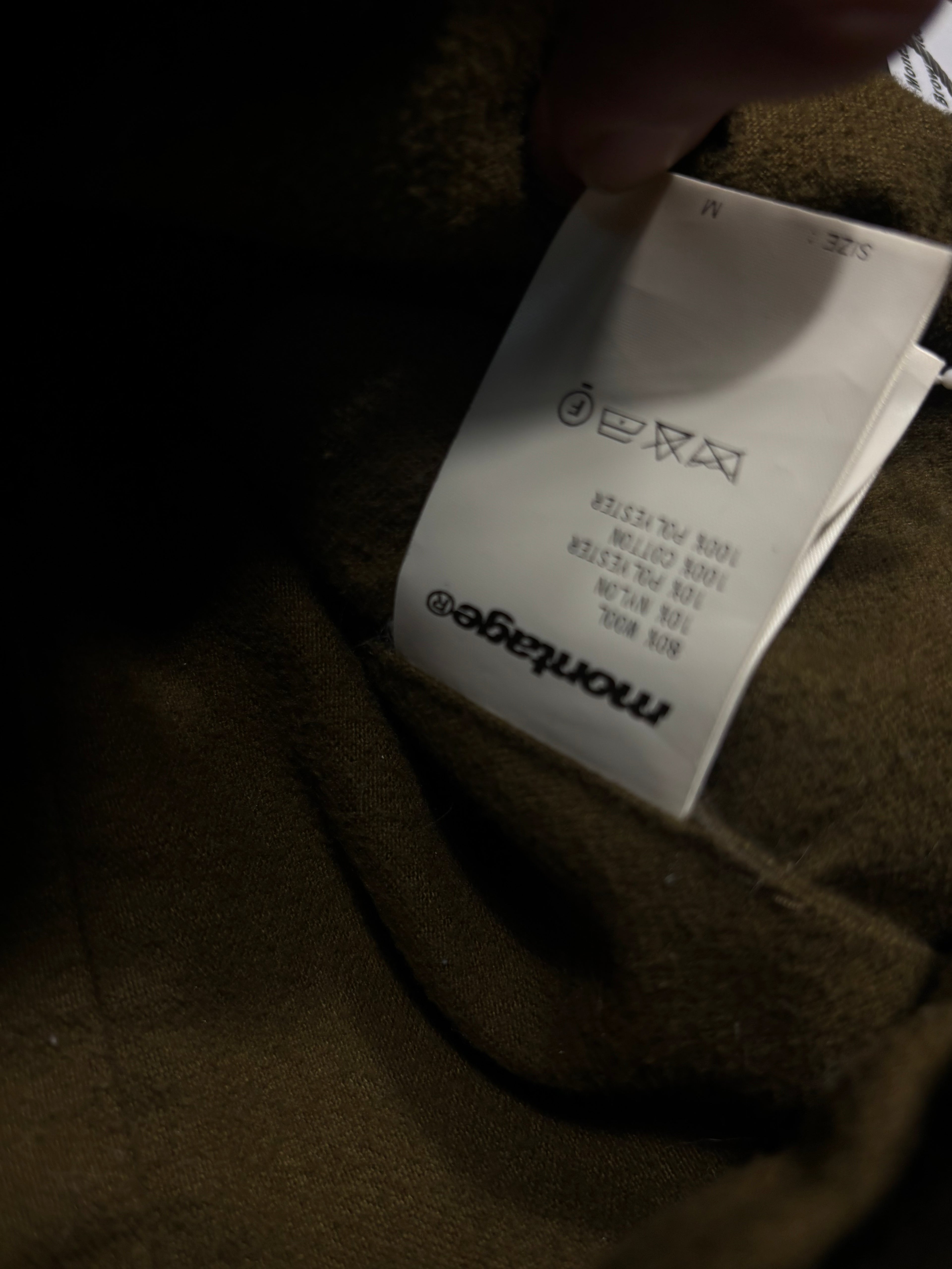 00s Montage Plaid Hooded duffle coat