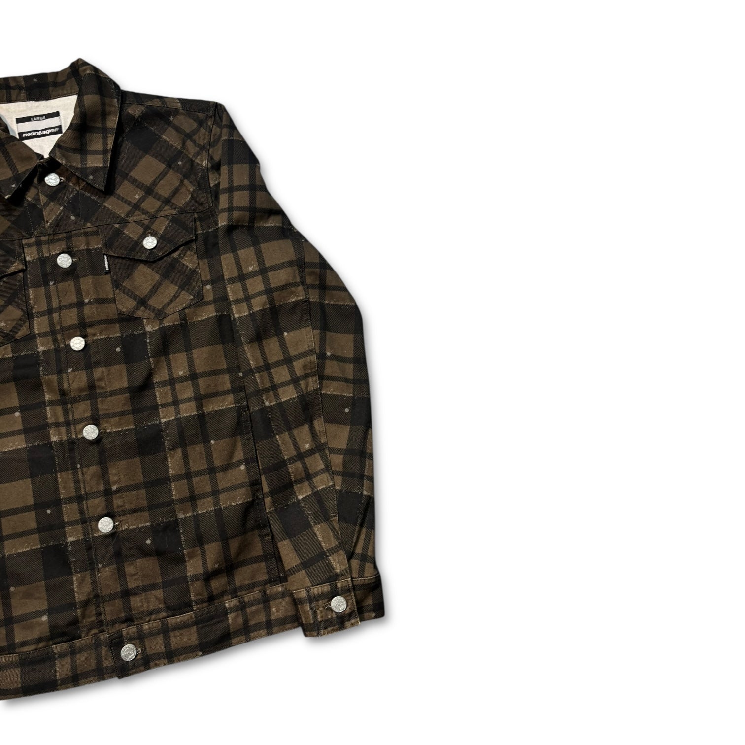 00s Montage Plaid Shirts Jacket