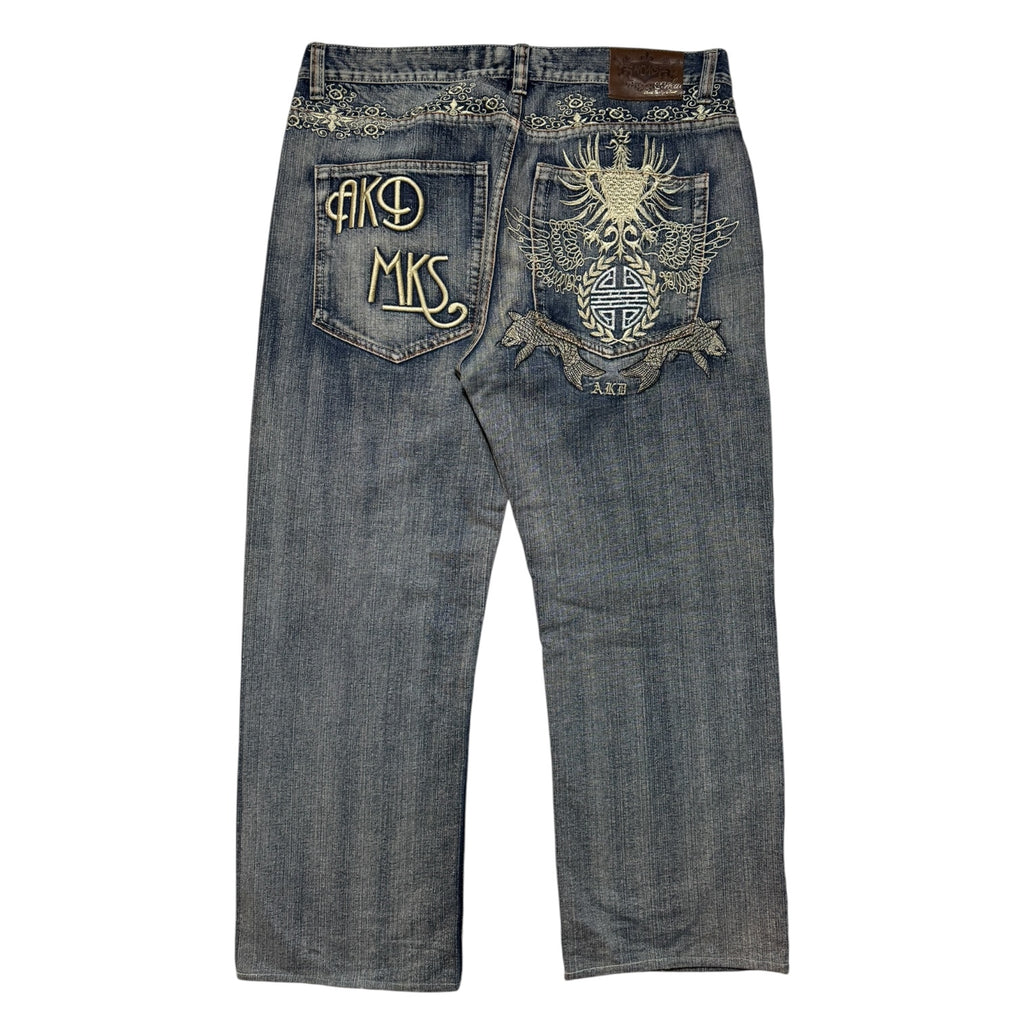 AKADEMIKS Embroid Buggy Denim