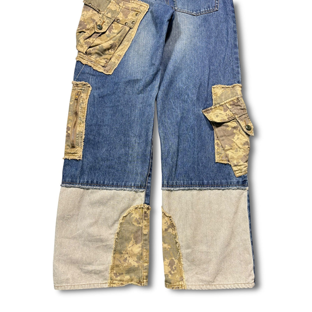 PPFM 00s Docking Camo Cargo Denim