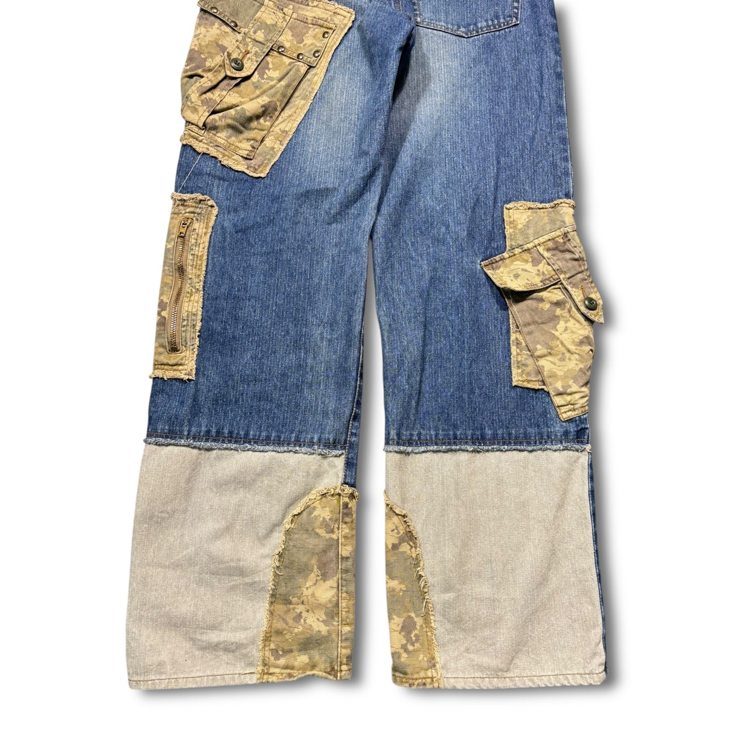 PPFM 00s Docking Camo Cargo Denim