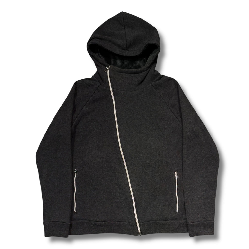 Calvin Klien 00s asymmetry zip hoodie