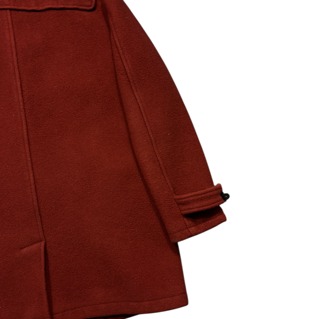 Swagger Red Hooded long duffle coat