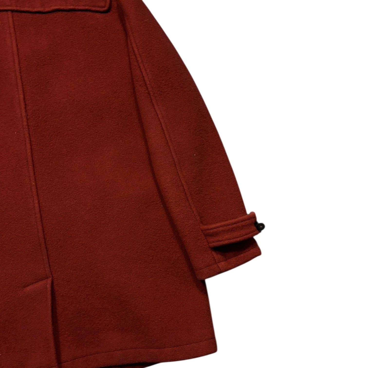 Swagger Red Hooded long duffle coat