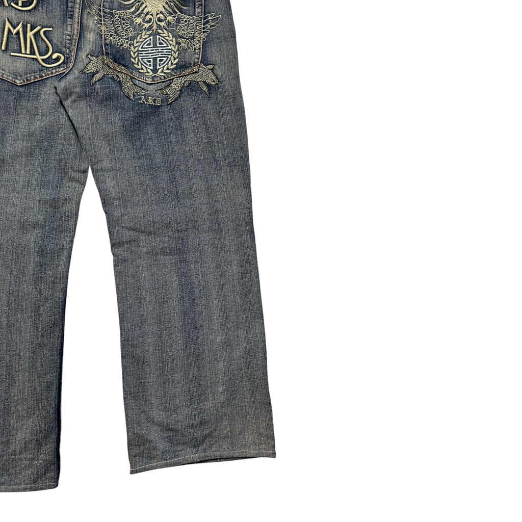 AKADEMIKS Embroid Buggy Denim