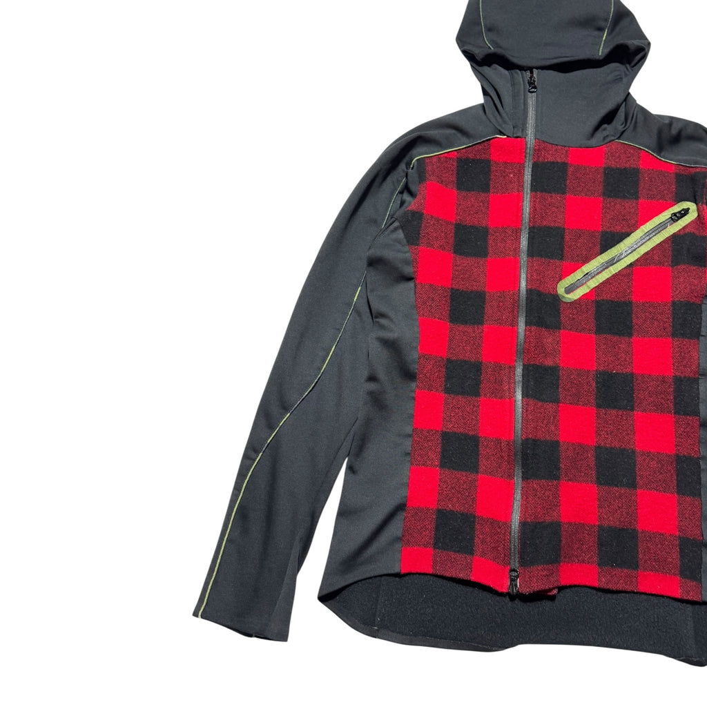 GRIFFIN Hybrid Plaid Tech Hoodie