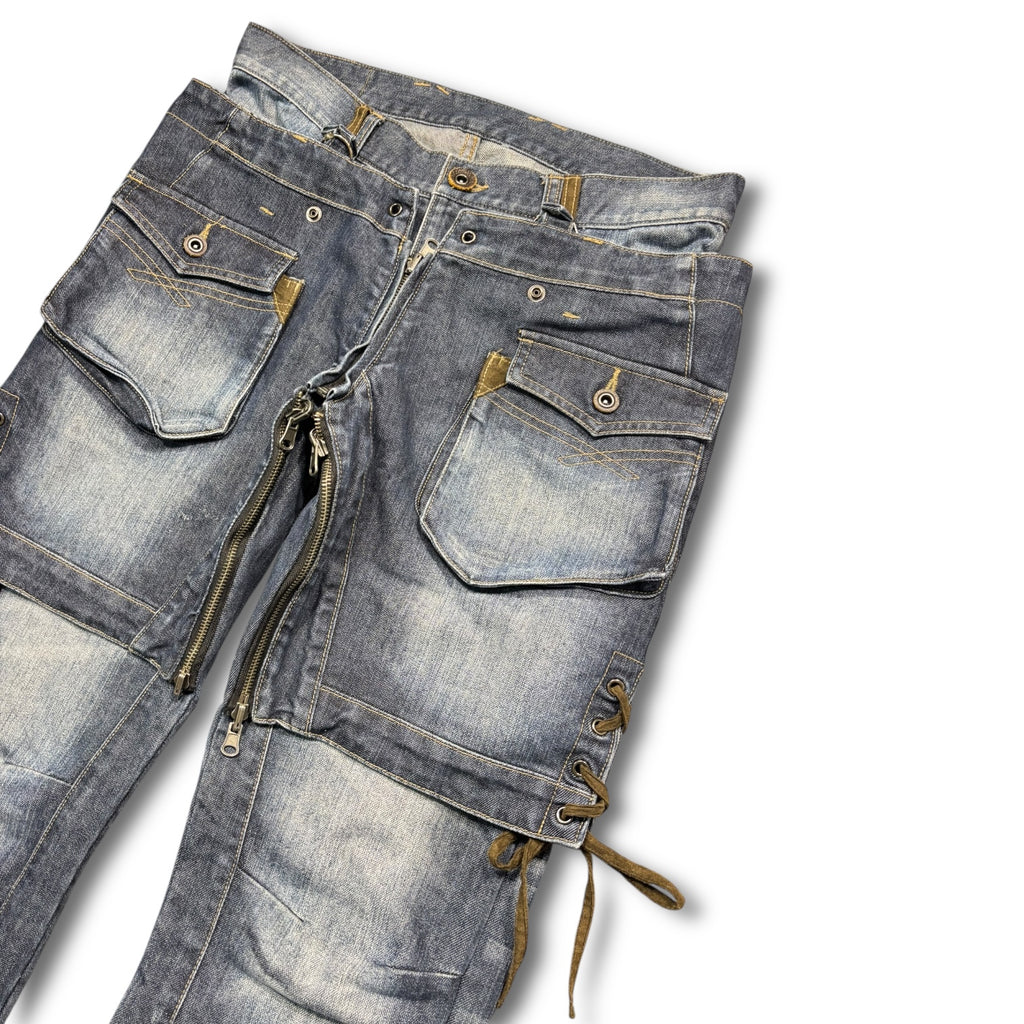 PPFM 2WAY Nordic Parachute Denim Cargo