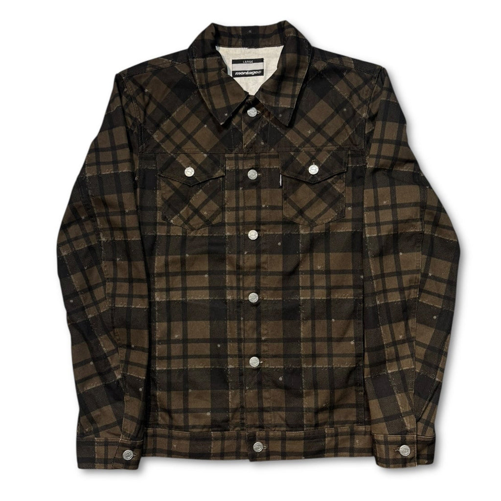 00s Montage Plaid Shirts Jacket