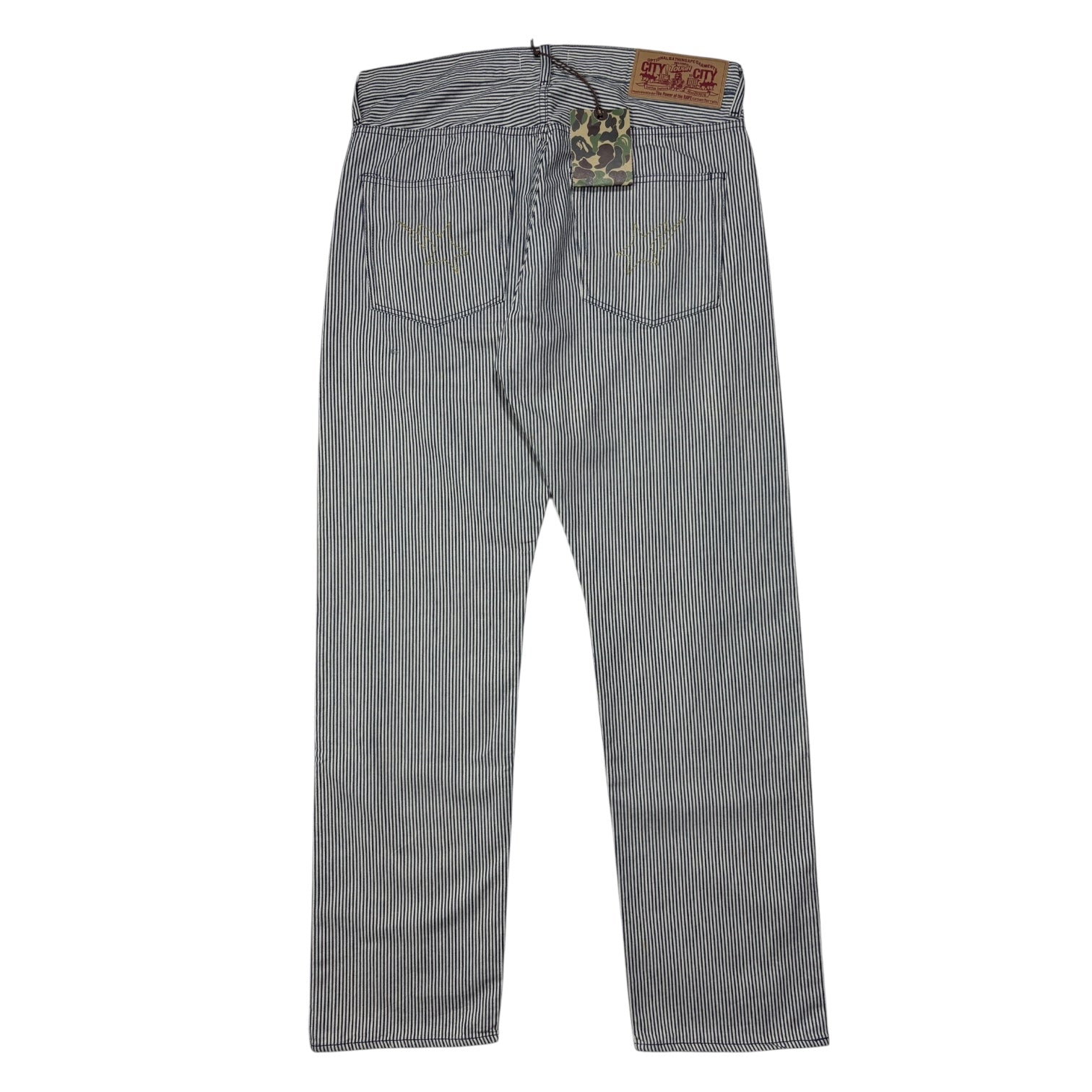 00s Bape STA  stripe Denim pants