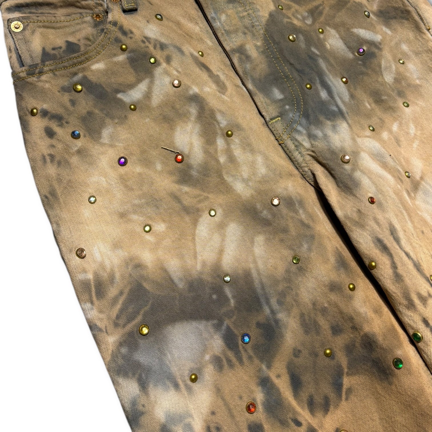 [13each remake]00s Levi's Studs Denim Breached