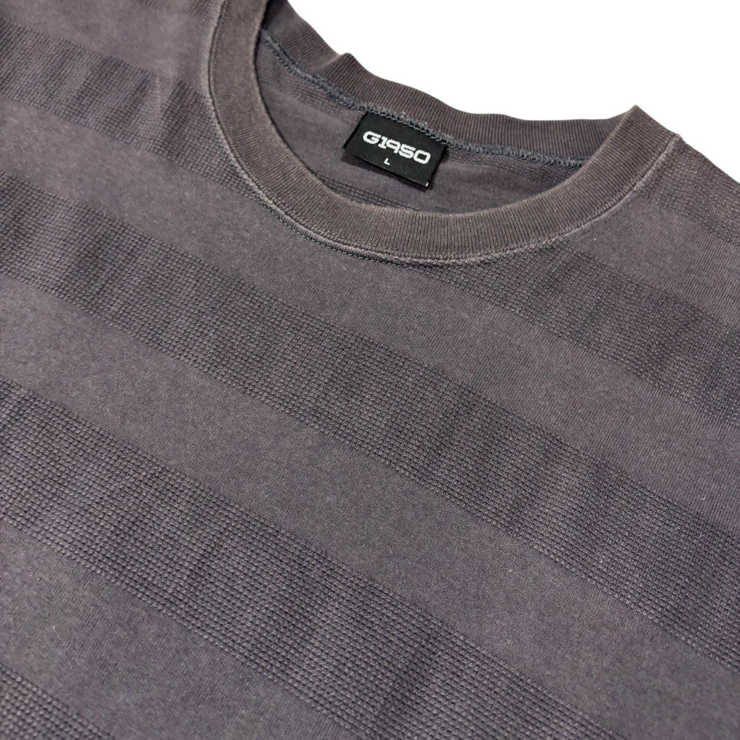 00s G1950 stripe tee grey