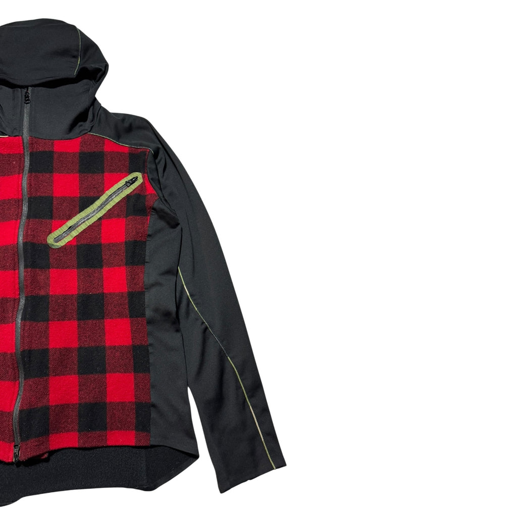 GRIFFIN Hybrid Plaid Tech Hoodie