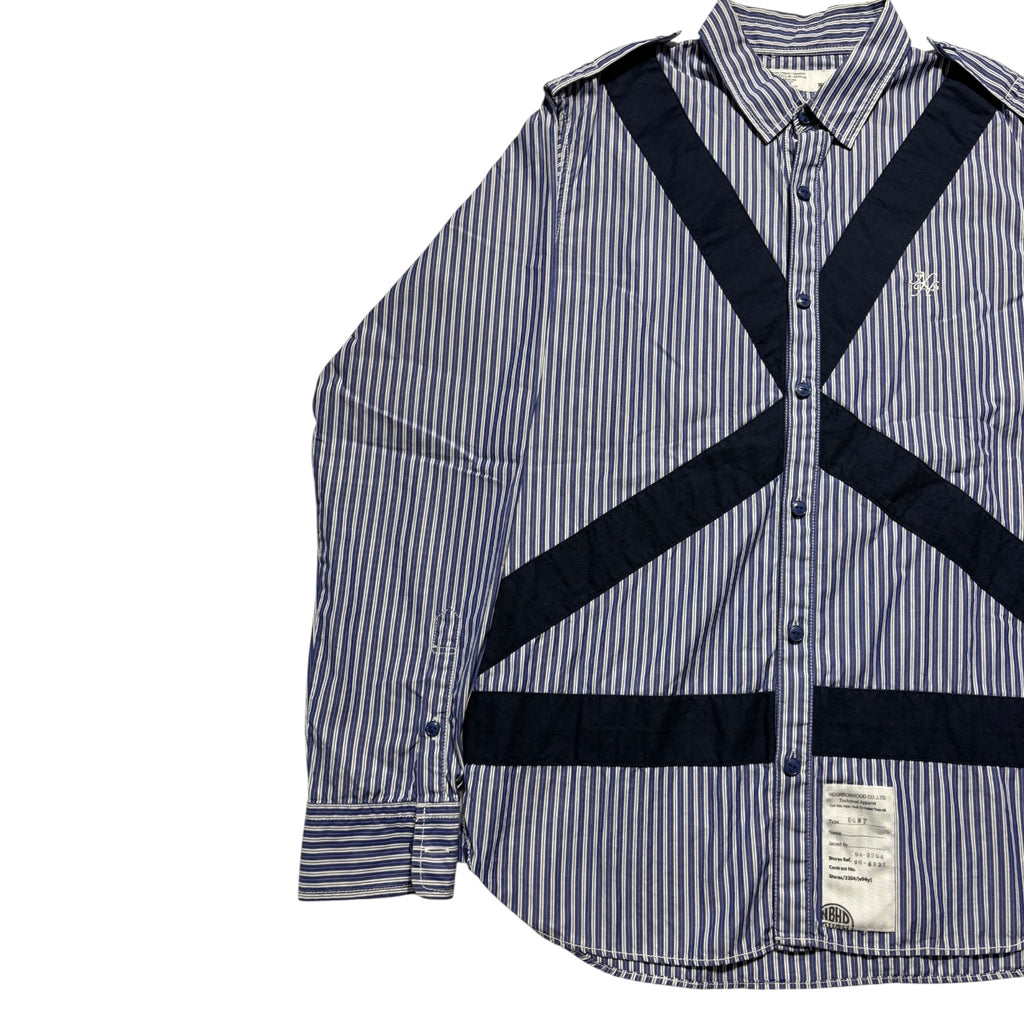 00s NEIGHBORHOOD technical stripe shirts