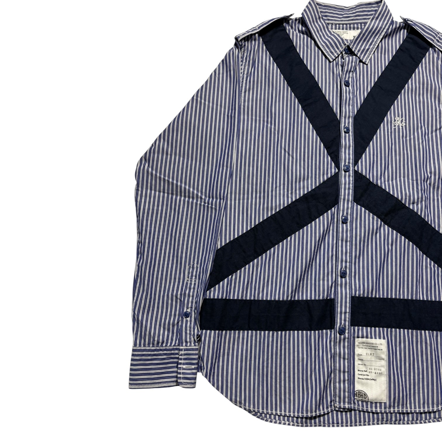 00s NEIGHBORHOOD technical stripe shirts
