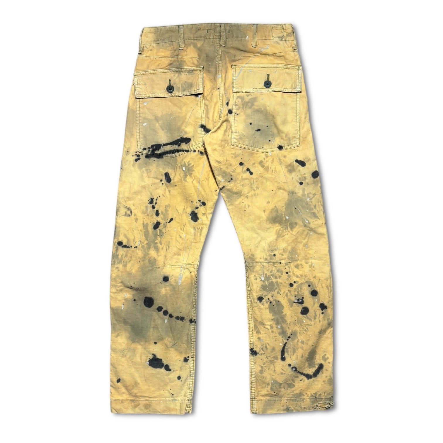 [13each remake] 00s Blue Way Bleached Paint Pants