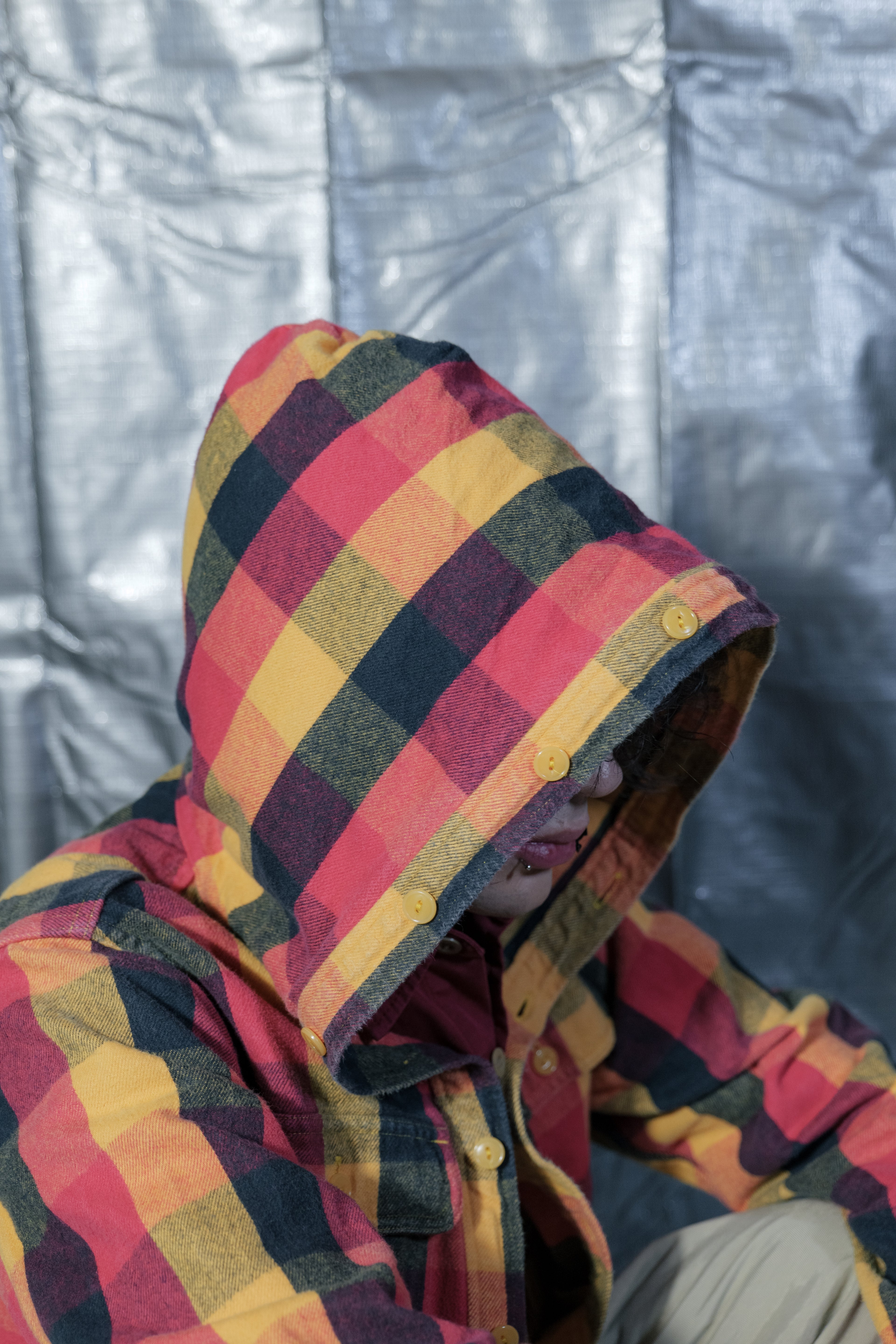 00s Bape Full Button Plaid Shirts